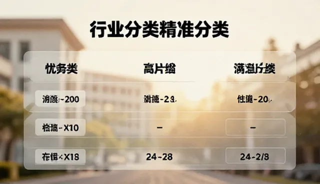 行业分类信息在选型中的应用与选择依据